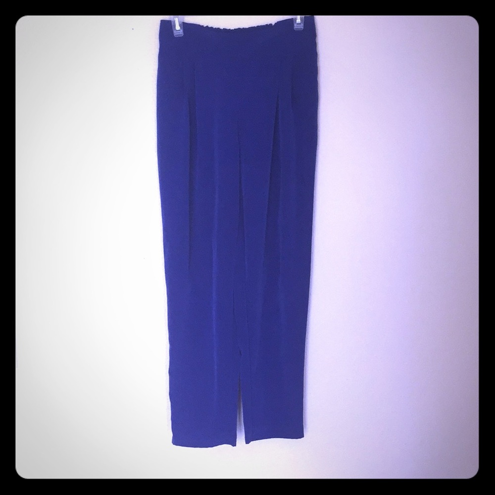 Blue high waisted pants